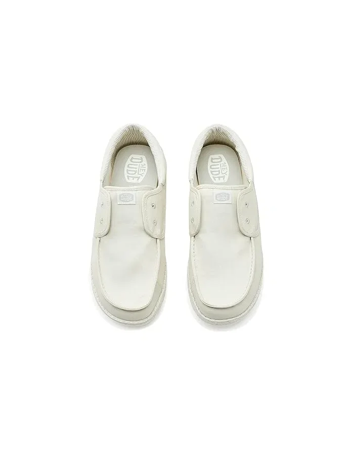 Ботинки-лодочки Wally Cru Stretch Canvas Hey Dude — изображение 2 из 4, белый