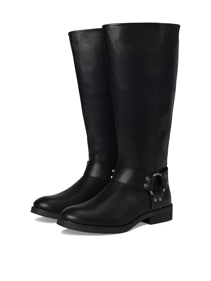 Ботинки кожаные Kellie Harness Wide Calf FRYE AND CO. — изображение 1 из 4, черный