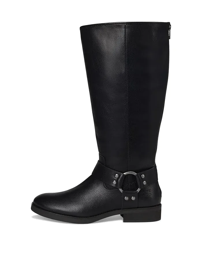 Ботинки кожаные Kellie Harness Wide Calf FRYE AND CO. — изображение 4 из 4, черный