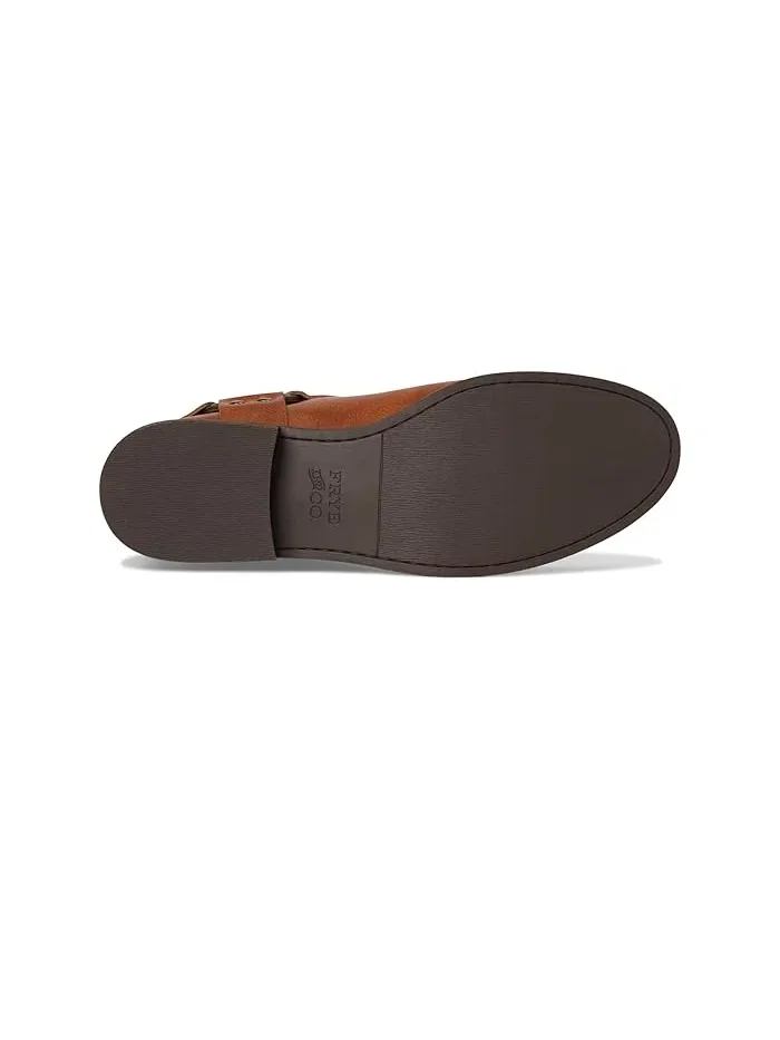 Ботинки кожаные Kellie Harness Wide Calf FRYE AND CO. — изображение 3 из 4, коричневый