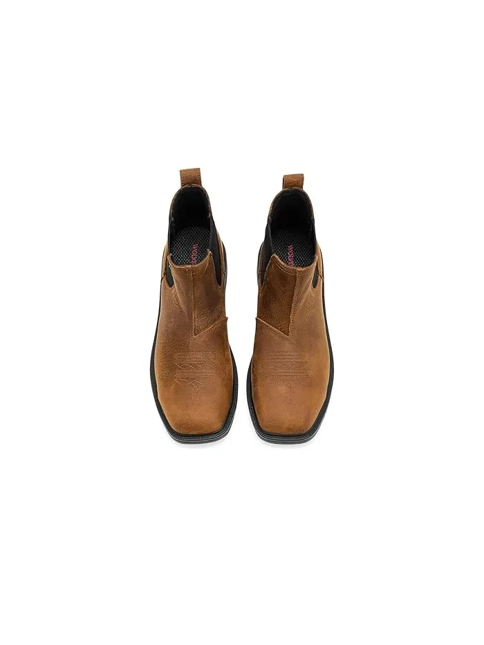 Ботинки рабочие Rancher Level Chelsea Slip-on стальной носок Wolverine — изображение 2 из 4, черный