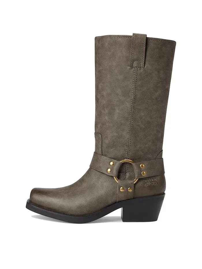 Ботинки с фурнитурой Lorrie Harness 12 FRYE AND CO. — изображение 4 из 4, дымчатый