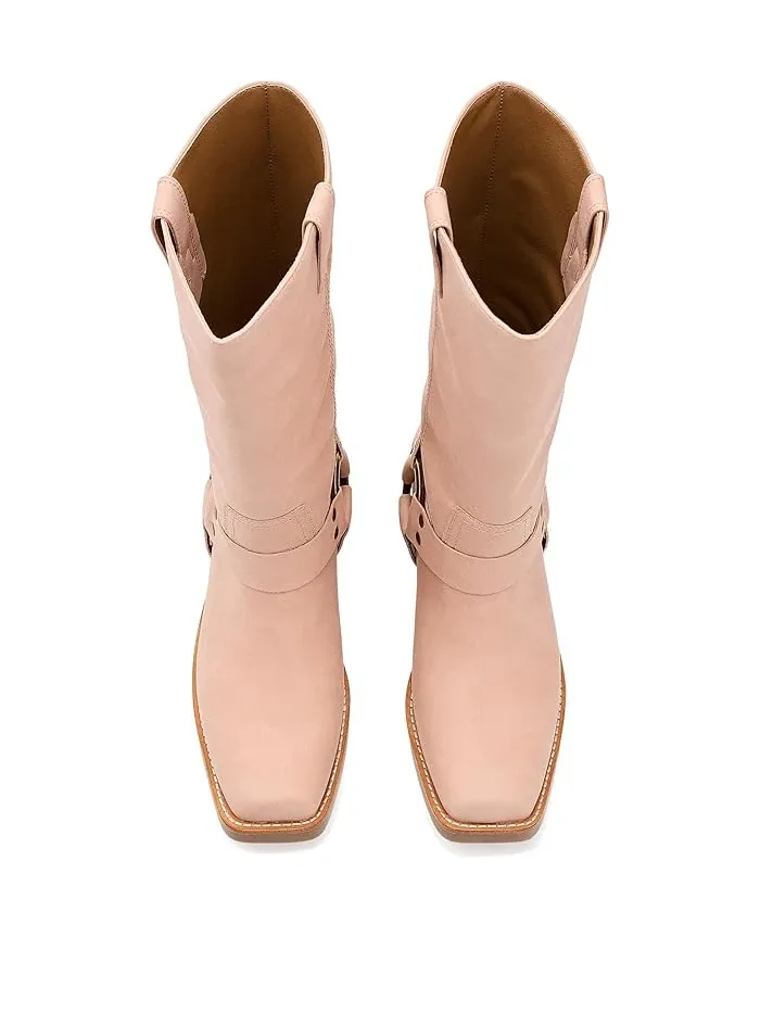 Ботинки Lorrie Harness 12 FRYE AND CO. — изображение 2 из 4, розовый