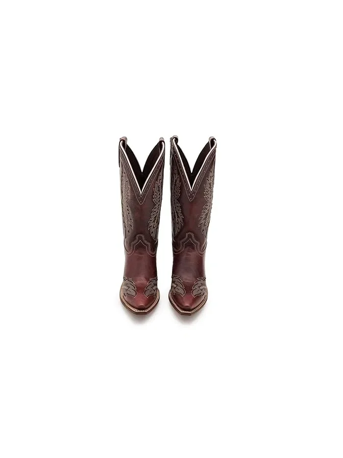 Ботинки ковбойские с широким голенищем Coyote Creek Wide Calf Laredo — изображение 2 из 4, красный