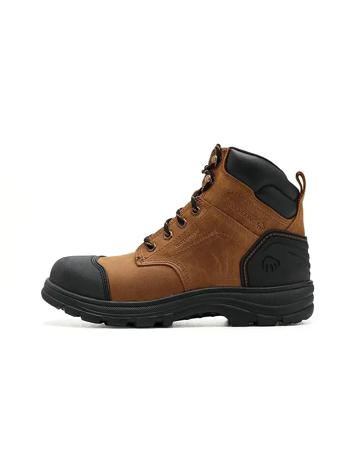 Ботинки с защитным носком Carlsbad Cap-Toe 6 Wolverine — изображение 4 из 4, бежевый