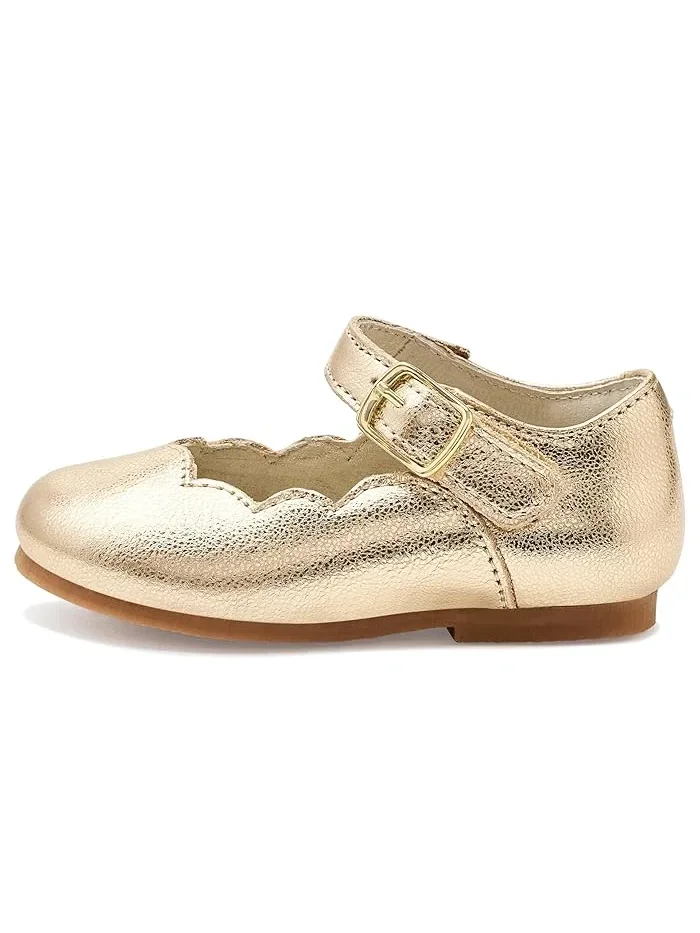 Туфли балетки с декоративной отделкой модель Sonia L'Amour Shoes Kids — изображение 4 из 4, темный темно-синий