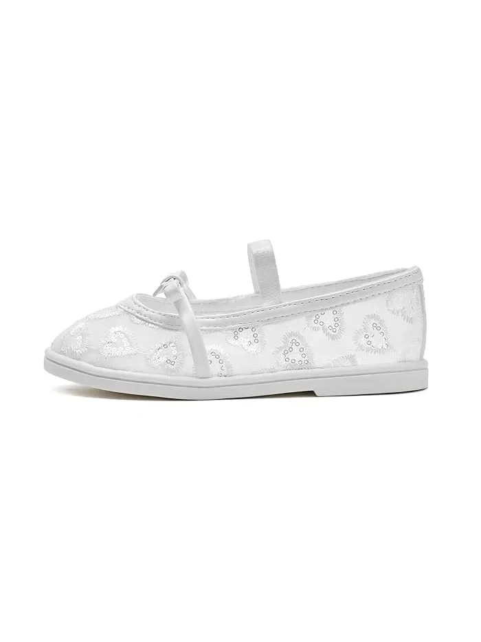 Туфли балетки с бантом Burdie Steve Madden Kids — изображение 4 из 4, белый