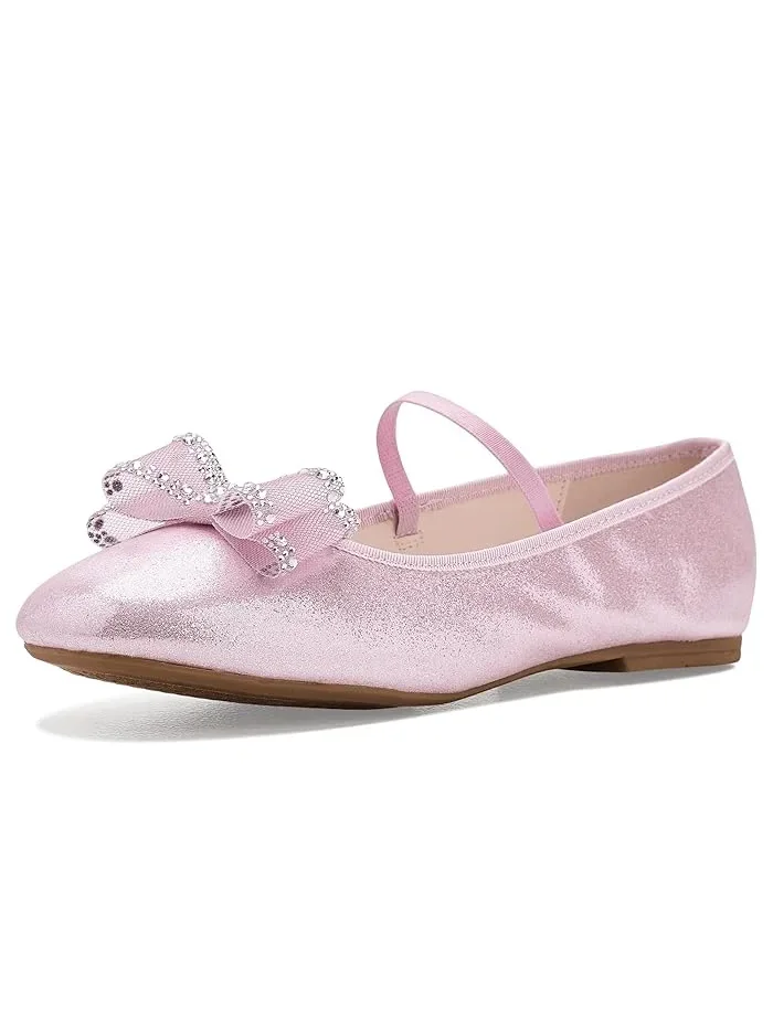 Туфли балетки с бантом Sidnee Nina Kids — розовый
