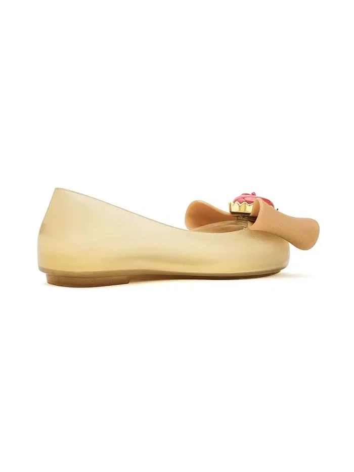Балетки с диснеевским принтом Sweet Love Mini Melissa — изображение 3 из 4, бежевый/золотистый