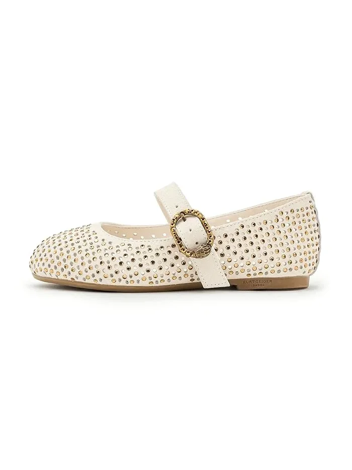 Балетки Mini Mayfair Kurt Geiger London Kids — изображение 4 из 4, кость