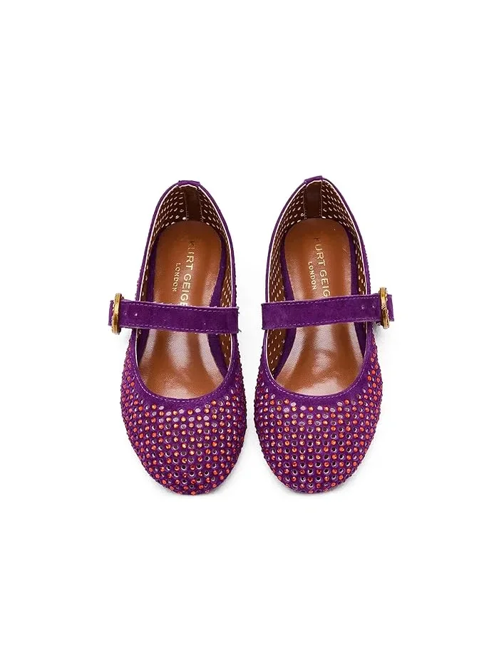 Балетки Mini Mayfair Kurt Geiger London Kids — изображение 2 из 4, глубокий фиолетовый