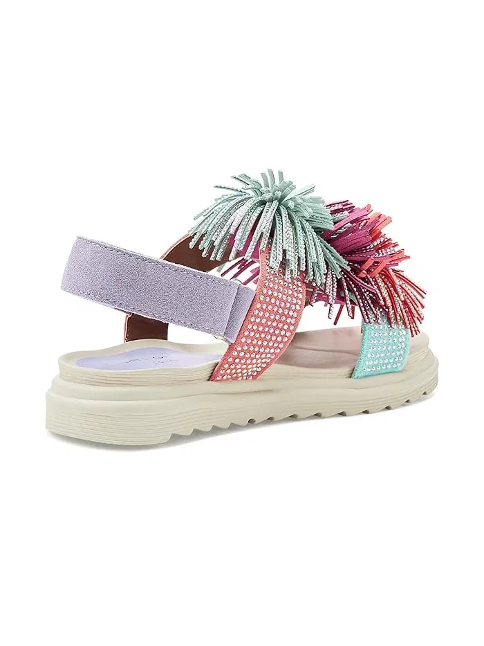 Сандалии с бахромой Orson Kurt Geiger London Kids — изображение 3 из 4, мульти