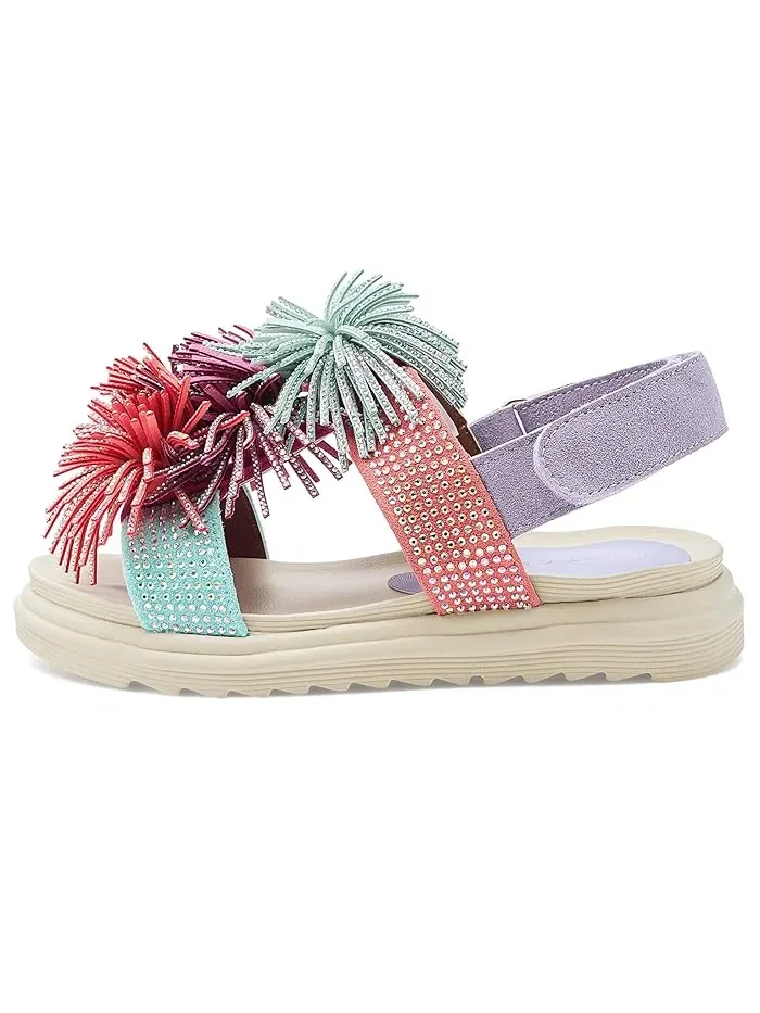 Сандалии с бахромой Orson Kurt Geiger London Kids — изображение 4 из 4, мульти