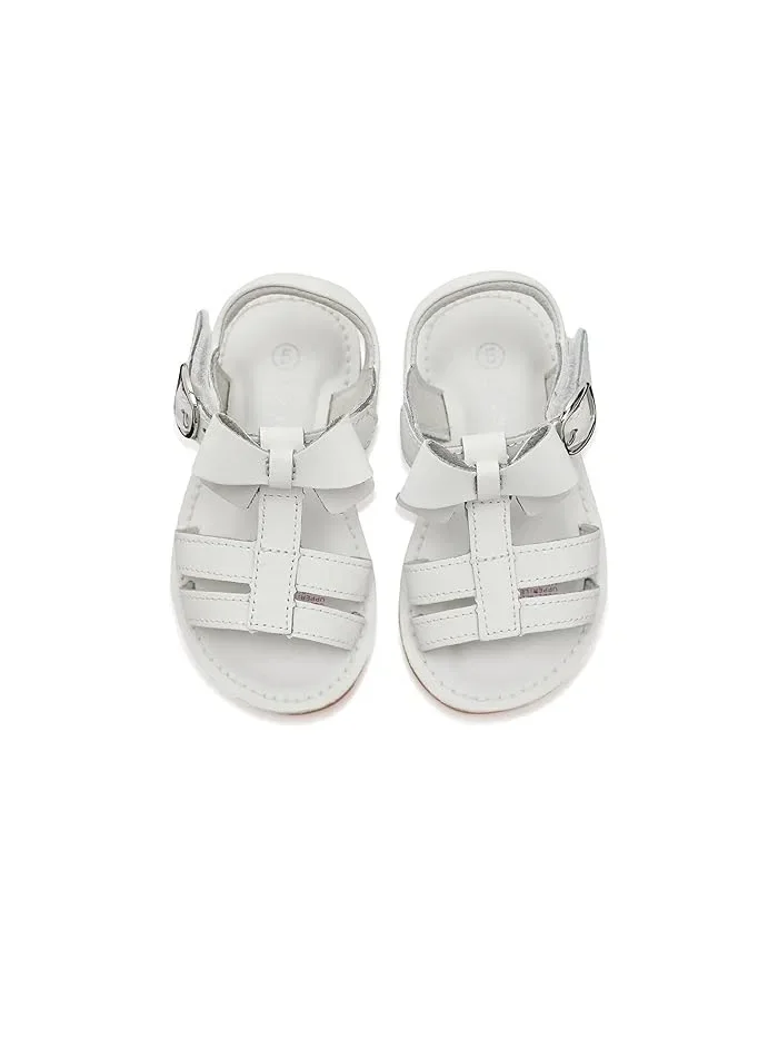 Сандалии с бантом Janie L'Amour Shoes Kids — изображение 2 из 4, белый