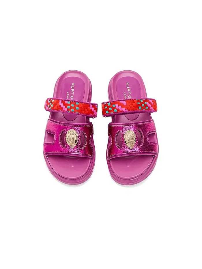 Сандалии с вырезами Kensington Kurt Geiger London Kids — изображение 2 из 4, фиолетовый красный