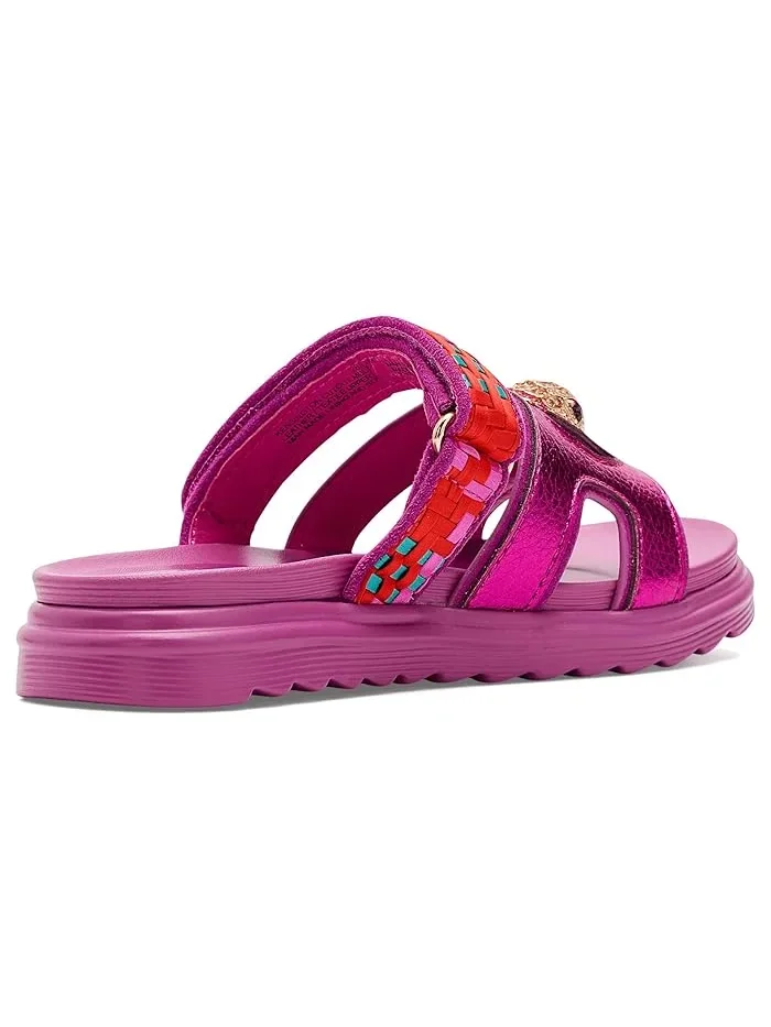 Сандалии с вырезами Kensington Kurt Geiger London Kids — изображение 3 из 4, фиолетовый красный