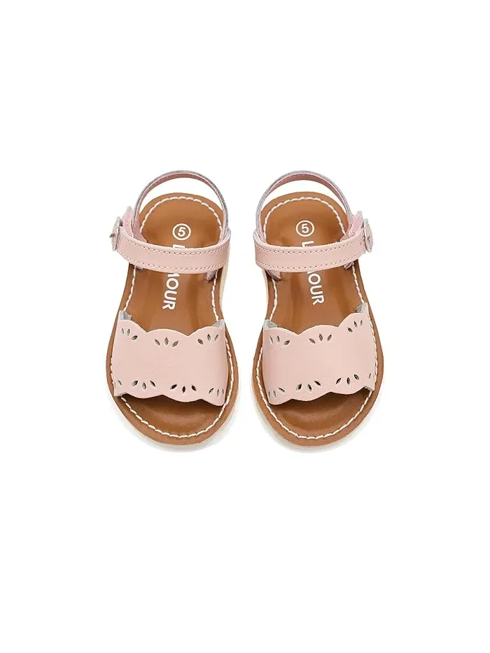 Сандалии с открытым носком Ella L'Amour Shoes Kids — изображение 2 из 4, розовый