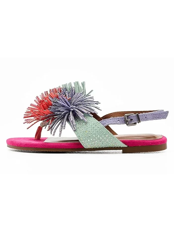 Сандалии с бахромой Mini Fringe Kurt Geiger London Kids — изображение 4 из 4, мульти