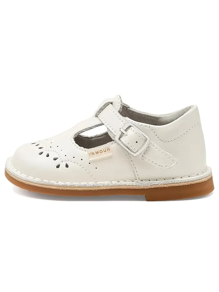 Сандалии с перфорацией Ruthie L'Amour Shoes Kids — изображение 4 из 4, белый
