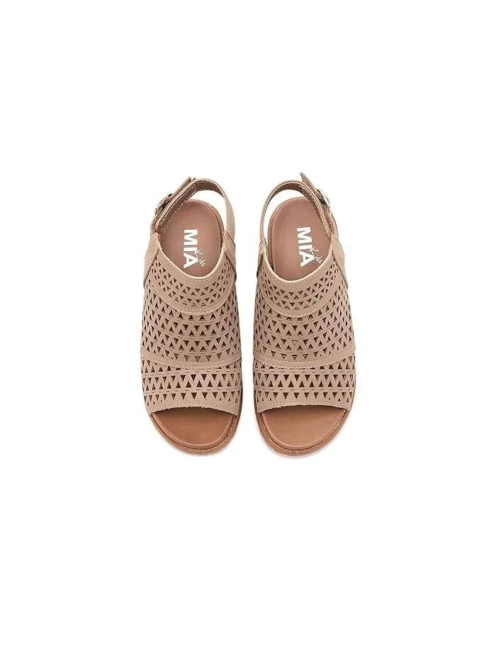 Босоножки на каблуке Mollee Mia Kids — изображение 2 из 4, серый