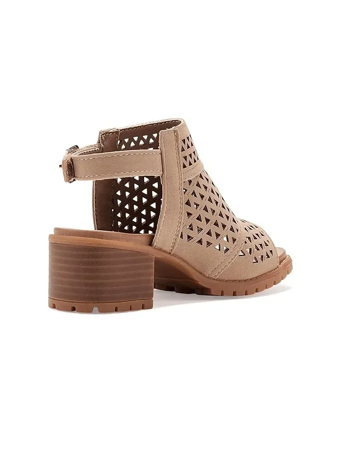 Босоножки на каблуке Mollee Mia Kids — изображение 3 из 4, серый