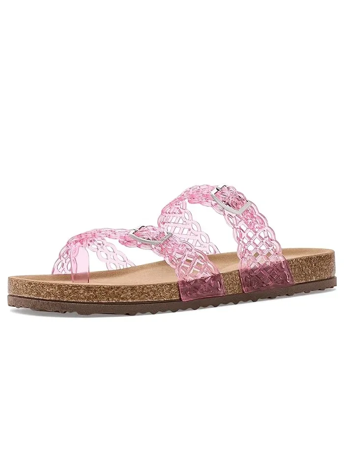 Сандалии с блестками Beach Steve Madden Kids — изображение 1 из 4, розовый