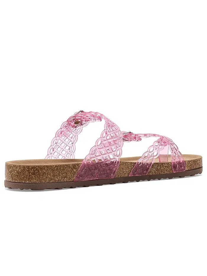 Сандалии с блестками Beach Steve Madden Kids — изображение 3 из 4, розовый