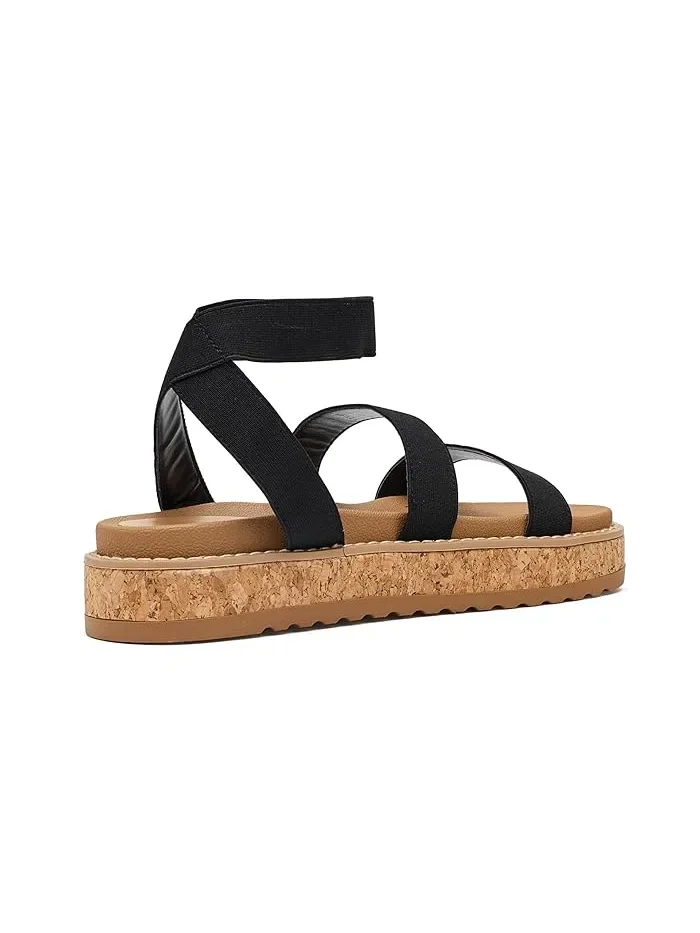 Сандалии с эластичными ремешками Avril Steve Madden Kids — изображение 3 из 4, черный