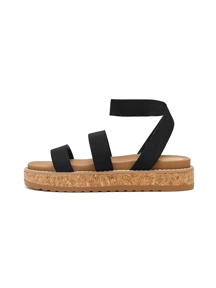 Сандалии с эластичными ремешками Avril Steve Madden Kids — изображение 4 из 4, черный