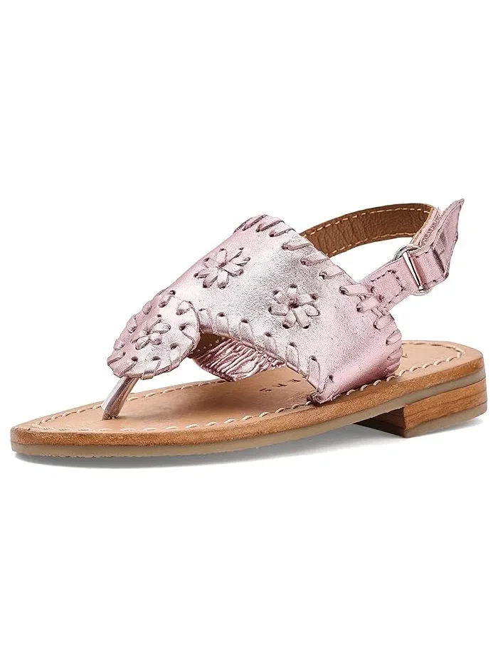 Сандалии с ремешком Jacks Flat Sandals Jack Rogers Kids — изображение 1 из 4, серебристый