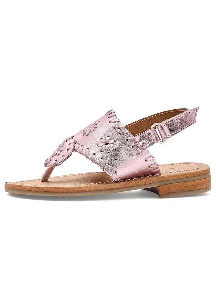 Сандалии с ремешком Jacks Flat Sandals Jack Rogers Kids — изображение 4 из 4, серебристый