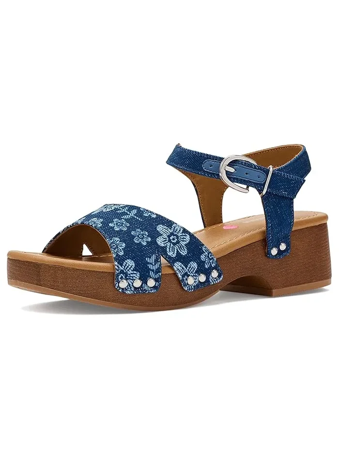 Босоножки на платформе Mayson Steve Madden Kids — изображение 1 из 4, джинсовый синий