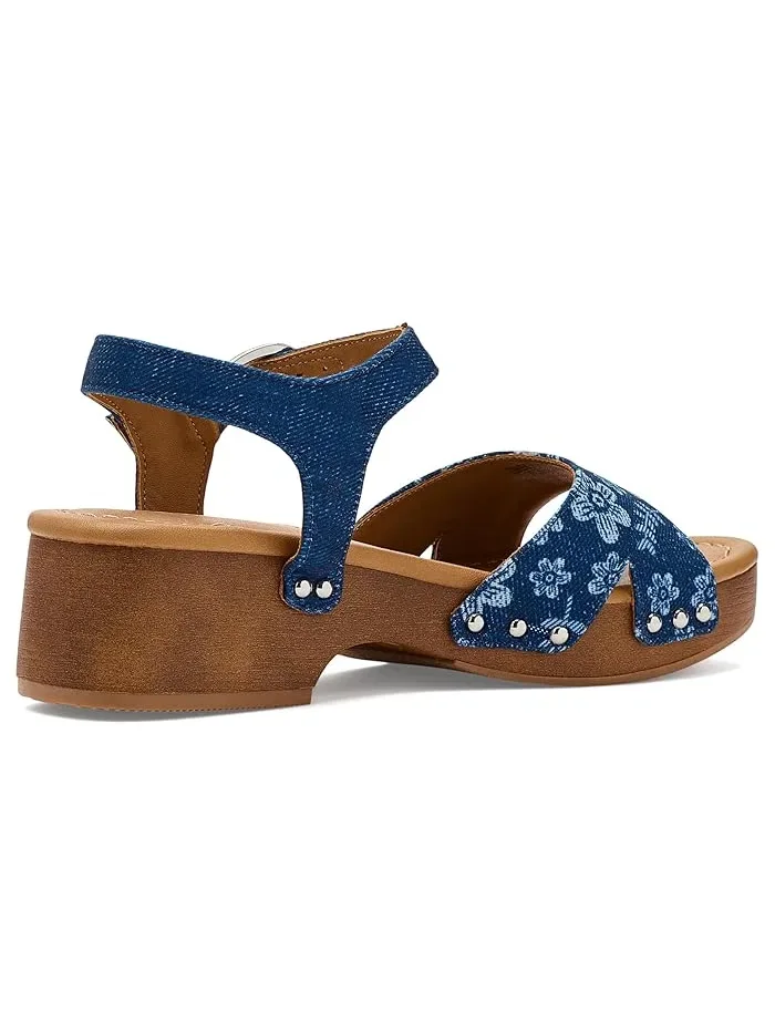 Босоножки на платформе Mayson Steve Madden Kids — изображение 3 из 4, джинсовый синий