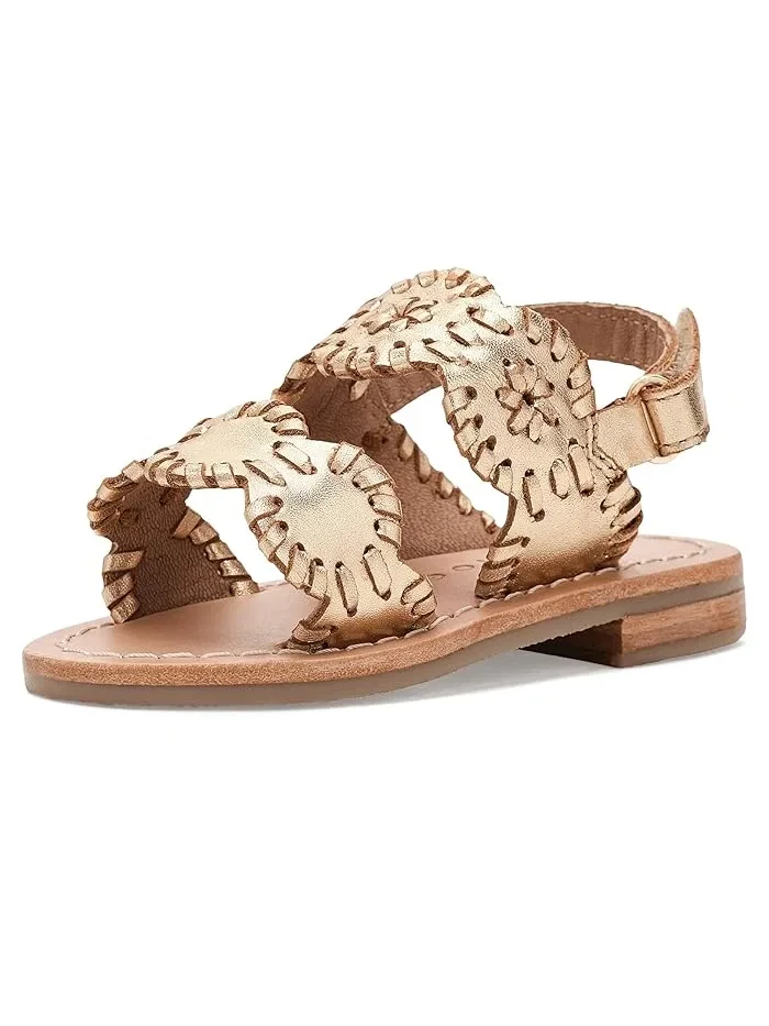 Сандалии с ремешками Lauren Flat Jack Rogers Kids — изображение 1 из 4, розовый