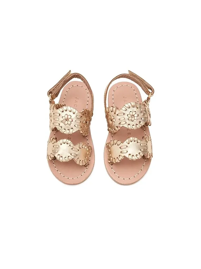 Сандалии с ремешками Lauren Flat Jack Rogers Kids — изображение 2 из 4, розовый