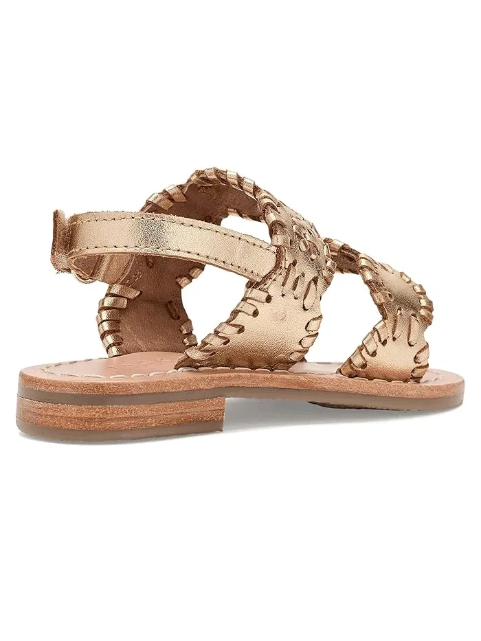 Сандалии с ремешками Lauren Flat Jack Rogers Kids — изображение 3 из 4, розовый