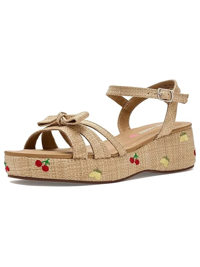 Сандалии flatform с плетеными ремешками Magenta Steve Madden Kids
