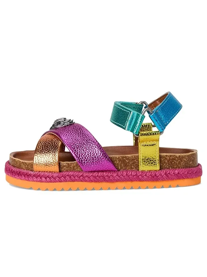 Сандалии с джинсовым ремешком Mini Kensington Kurt Geiger London Kids — изображение 4 из 4, мульти