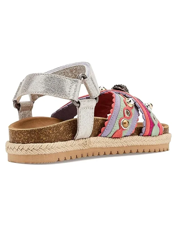 Сандалии с джинсовым ремешком Mini Kensington Kurt Geiger London Kids — изображение 3 из 4, мульти