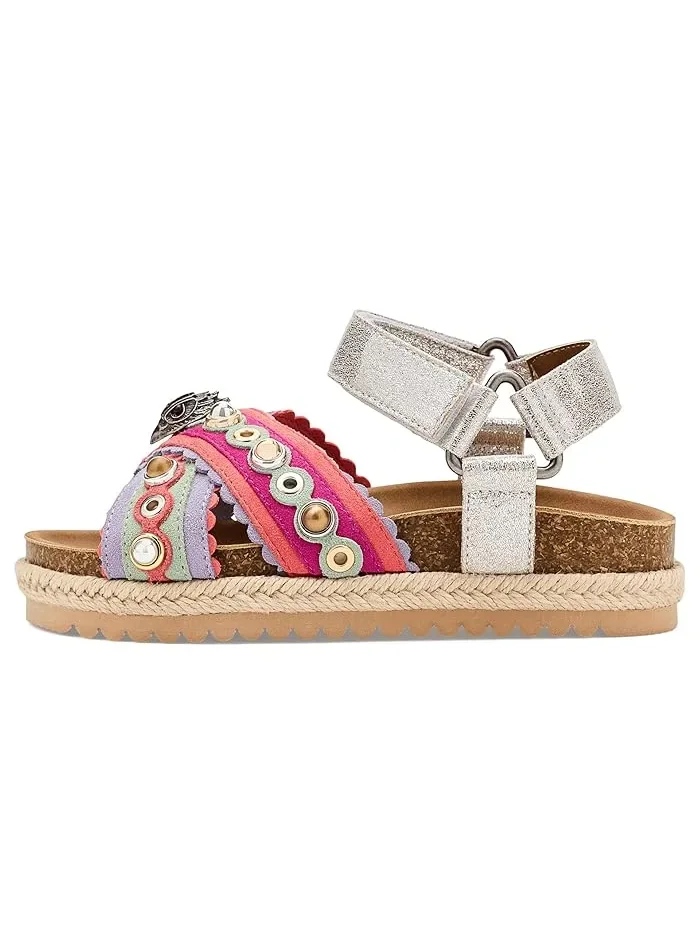Сандалии с джинсовым ремешком Mini Kensington Kurt Geiger London Kids — изображение 4 из 4, мульти