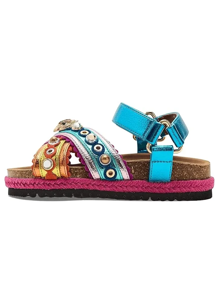 Сандалии-эспадрильи с джинсовым ремешком Mini Kensington Kurt Geiger London Kids — изображение 4 из 4, мульти