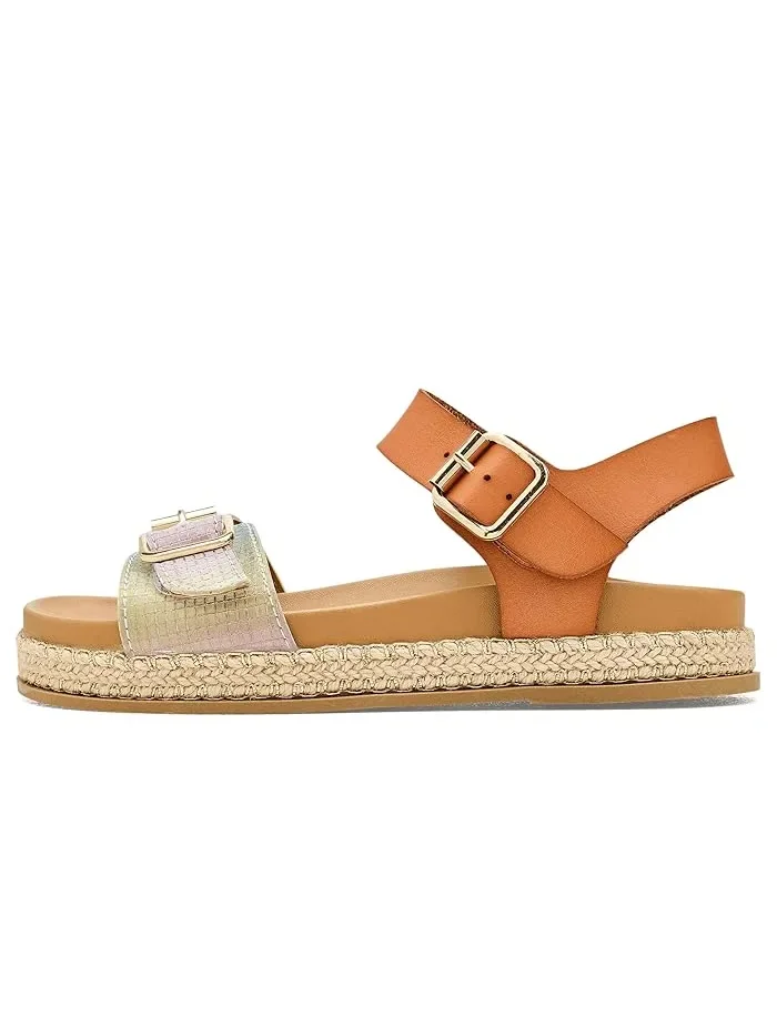 Сандалии с омбре-ремнями Avenue Steve Madden Kids — изображение 4 из 4, мульти