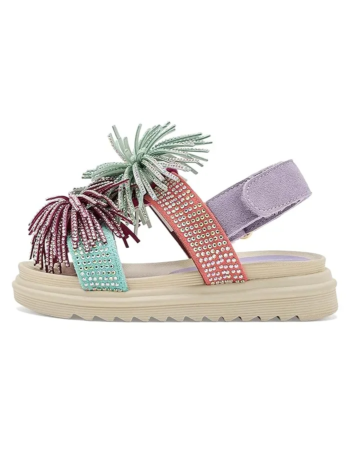 Сандалии с бахромой Orson Fringe Kurt Geiger London Kids — изображение 4 из 4, мульти
