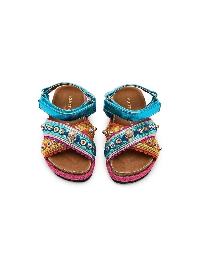 Сандалии деним Mini Kensington Espadrille Kurt Geiger London Kids — изображение 2 из 4, мульти