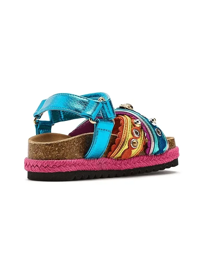 Сандалии деним Mini Kensington Espadrille Kurt Geiger London Kids — изображение 3 из 4, мульти