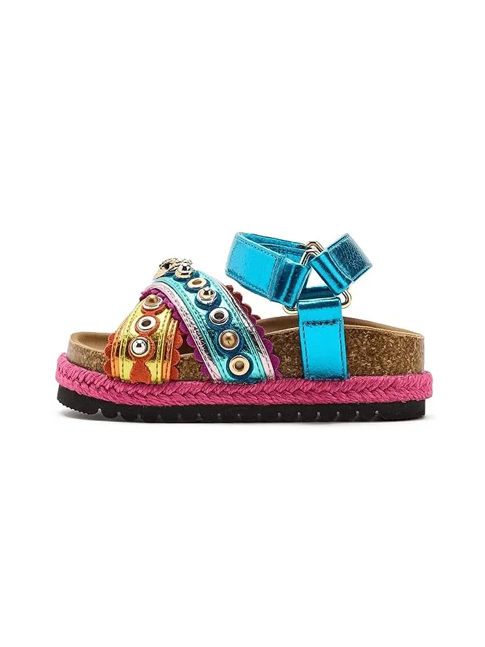 Сандалии деним Mini Kensington Espadrille Kurt Geiger London Kids — изображение 4 из 4, мульти