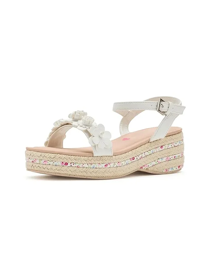 Сандалии с цветочным аппликациями Dori Steve Madden Kids — изображение 1 из 4, белый