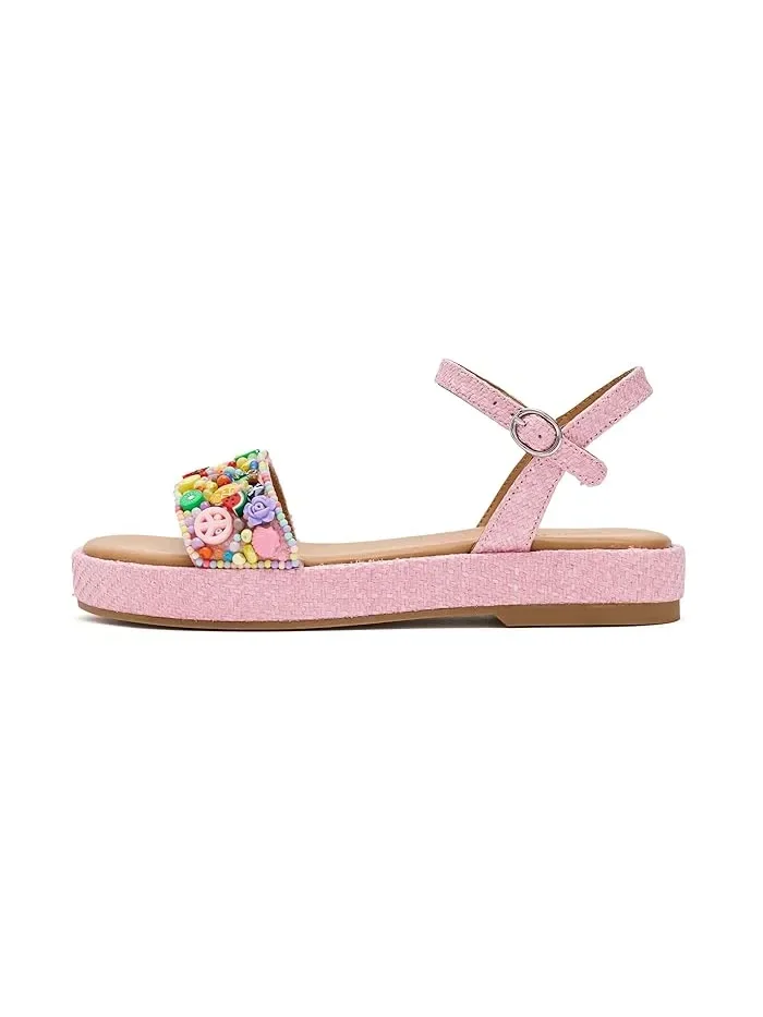 Босоножки с 3D-украшениями Arabela Steve Madden Kids — изображение 4 из 4, розовый