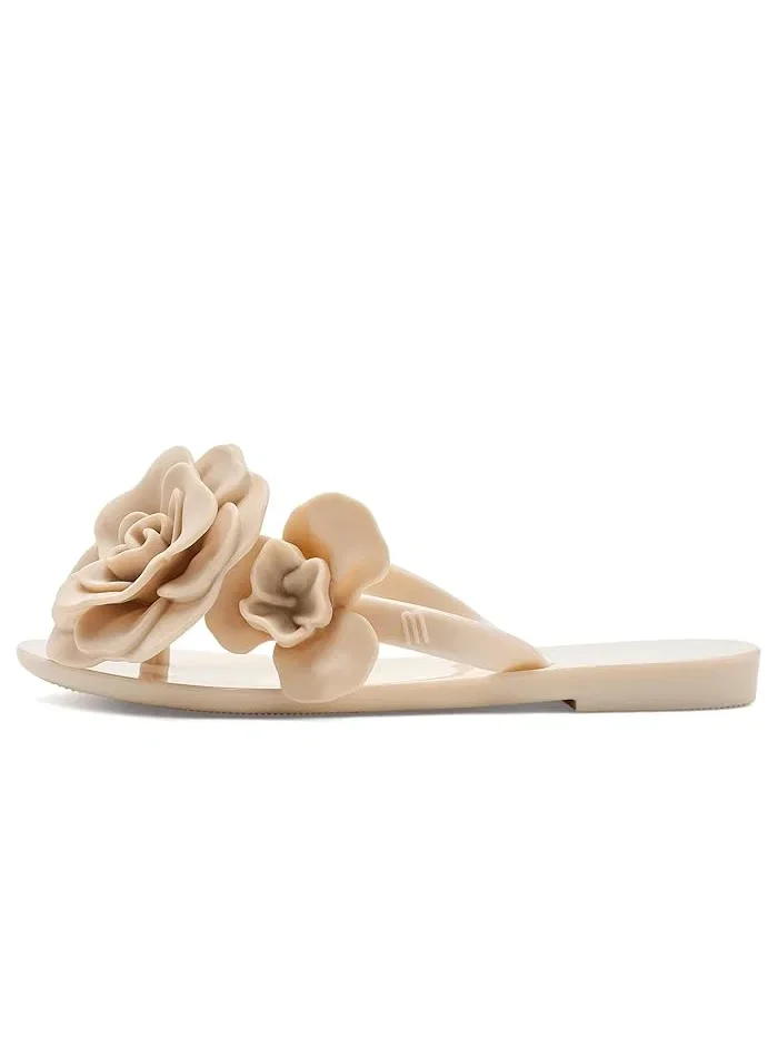 Сандалии с цветочным декором Harmonic Petals Mini Melissa — изображение 4 из 4, бежевый