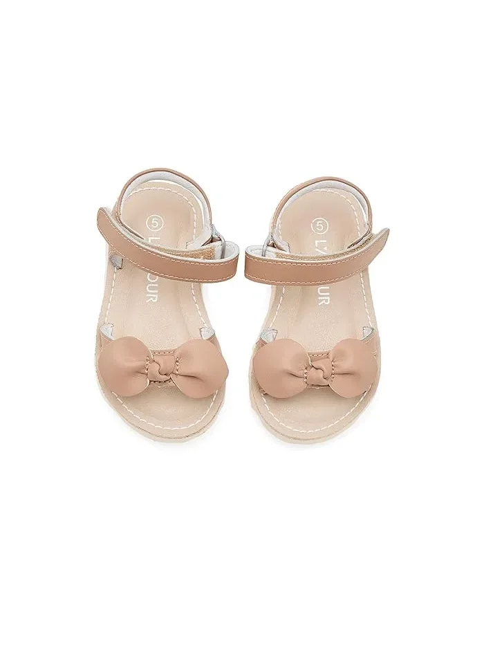 Сандалии с бантом Leigh L'Amour Shoes Kids — изображение 2 из 4, коричневый